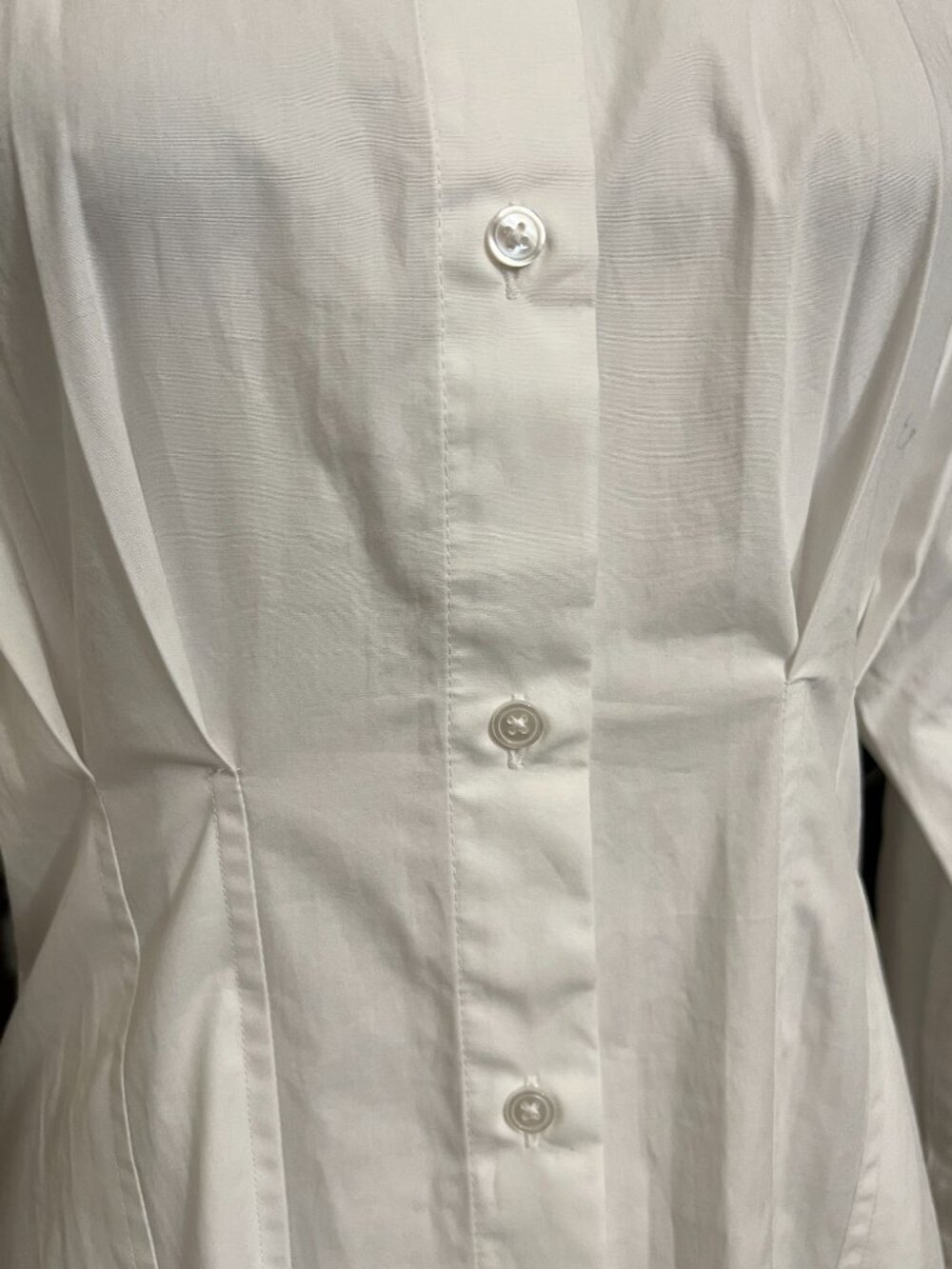 NWT Banana Republic White Cotton Shirt Dress Womens Size 6 Button Front Midi - Picture 4 of 11